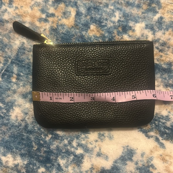 PomPom London Pebble Leather coin wallet NWOT - Picture 6 of 7